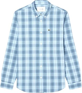 Lacoste Men's Check Print Stretch Shirt