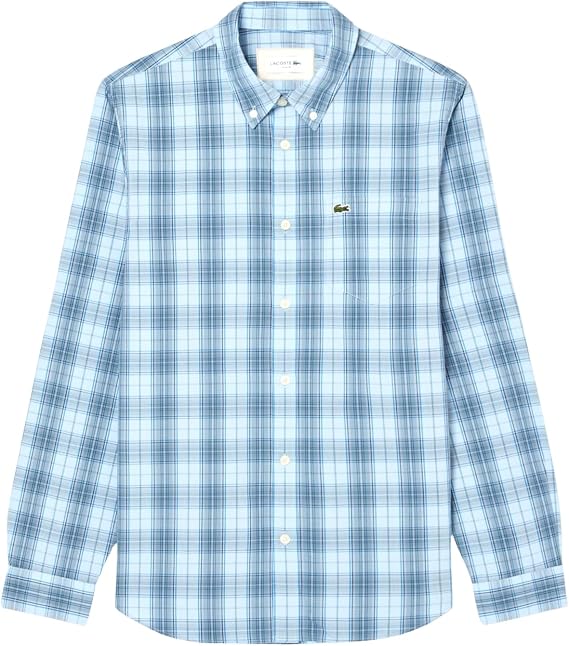 Lacoste Men's Check Print Stretch Shirt