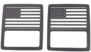 JeCar Tail Light Cover US Flag Taillight Guard Compatible with Jeep Wrangler 2018-2023 JL & Unlimited (Factory OEM Halogen Tail Light ONLY)