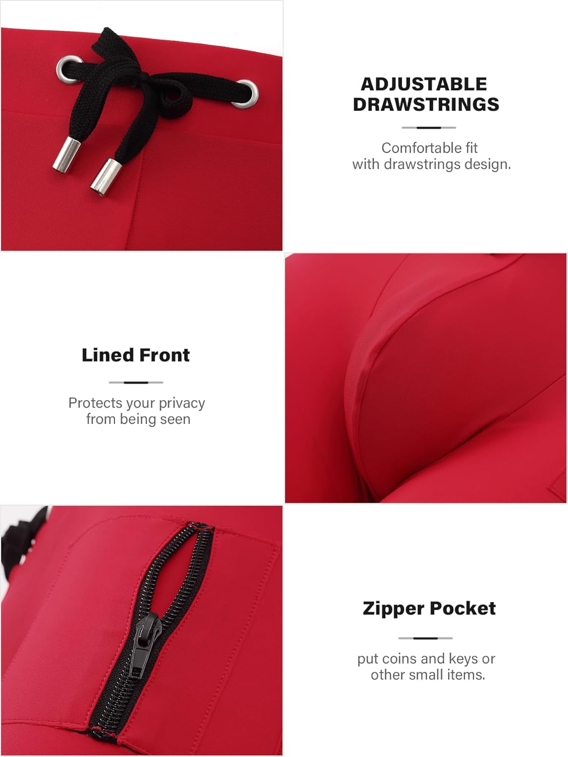 Arjen Kroos Men's Swim Briefs Quick Dry Square Leg Swimsuit Beach Trunk Swimwear with Pockets - Image 6