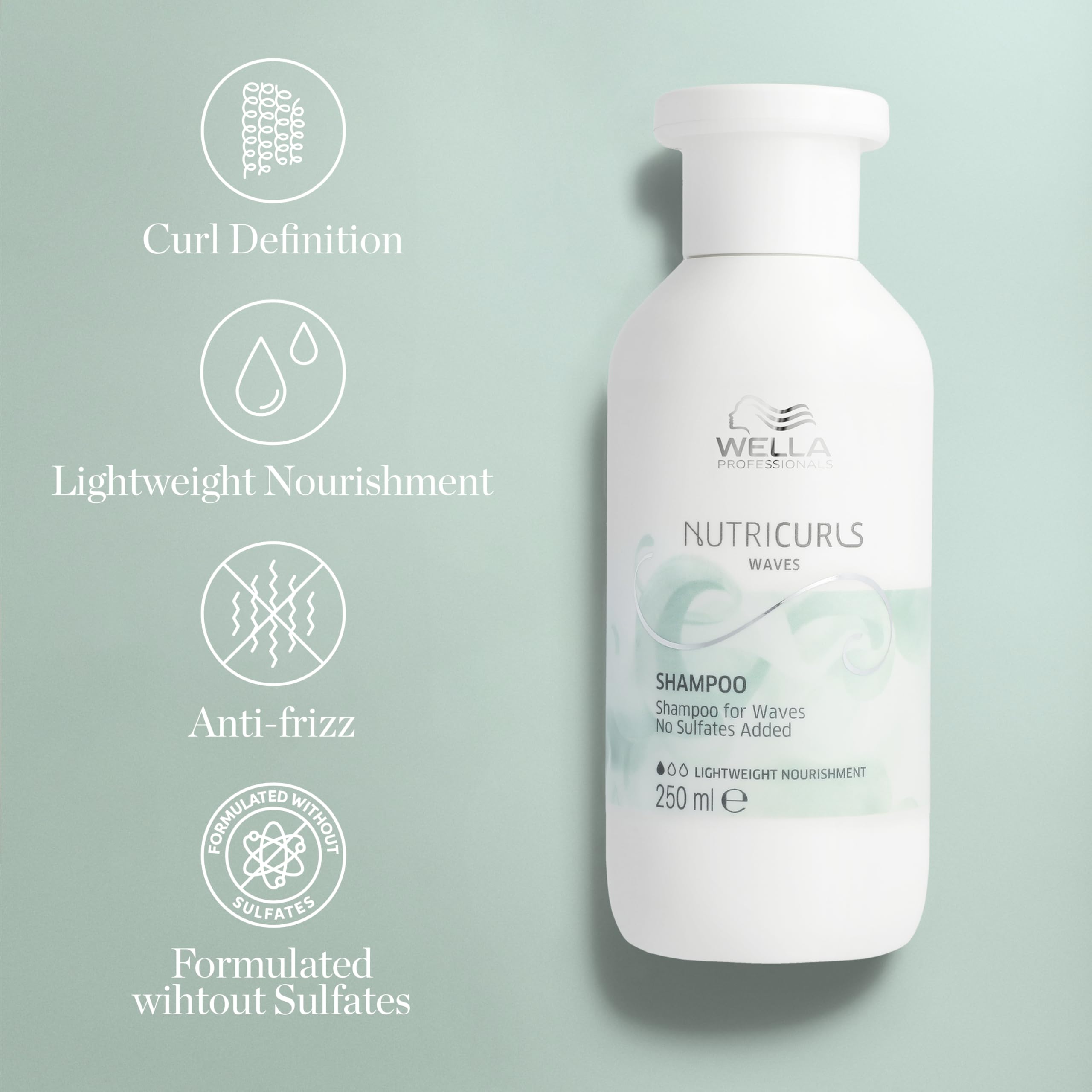 Wella Professionals Nutricurls Shampoo for Waves, Nourish & Define Wavy Hair, Formulated with Nourish-In Complex - Image 4