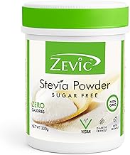 Zevic 100% Sugar Free Natural Stevia Powder | Zero Calories | Vegan | Keto & Diabetic Friendly - 300g