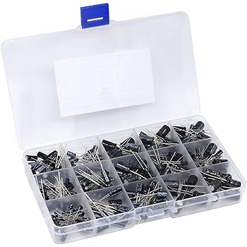 ARCELI 300 stücke 15Wert Elektrolytkondensator Bereich 0,1uF bis 470uF Kondensator Sortiment Kit