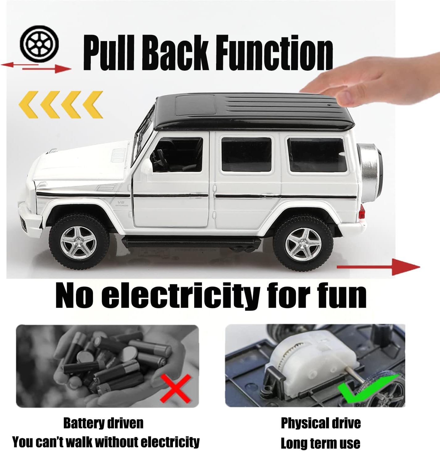 TOKAXI 1/36 Scale Mercedes Benz AMG G63 Diecast Cars Models,Pull Back Vehicles G Wagon Toy Cars,Cars Gifts for Boys Girls