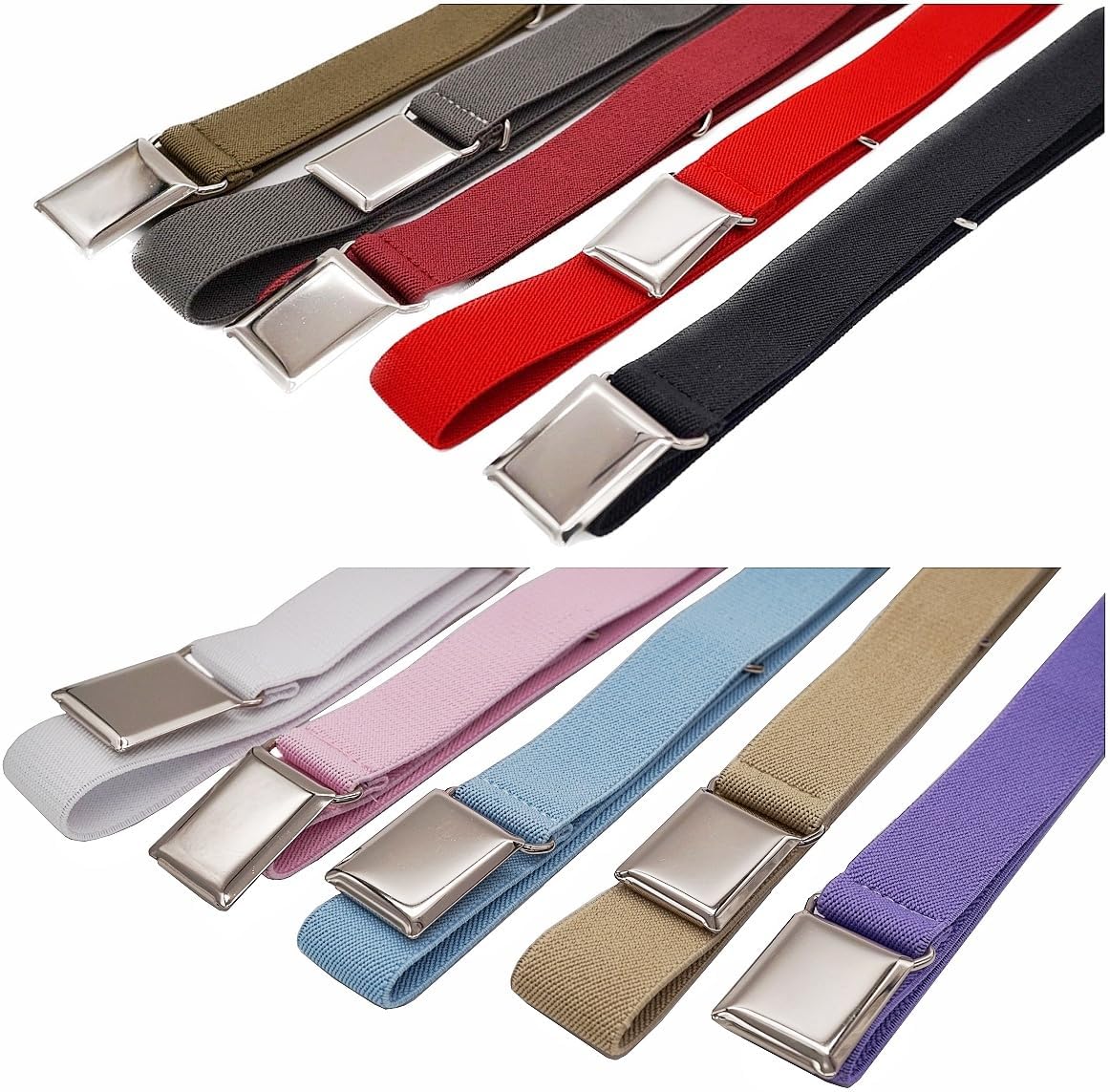 Adjustable Elastic Kids Buckle Belt, Stretch Waistband for Boys Girls, Ideal for Children's Jeans, Shorts & Trousers