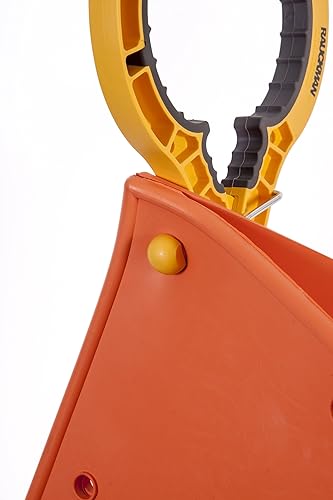 Miniatura 5 de Alfiler de abrazadera de manta de nailon amarillo, puntas elastométricas, cuerpo de fibra de vidrio, productos de utilidad Rauckman, fabricado en