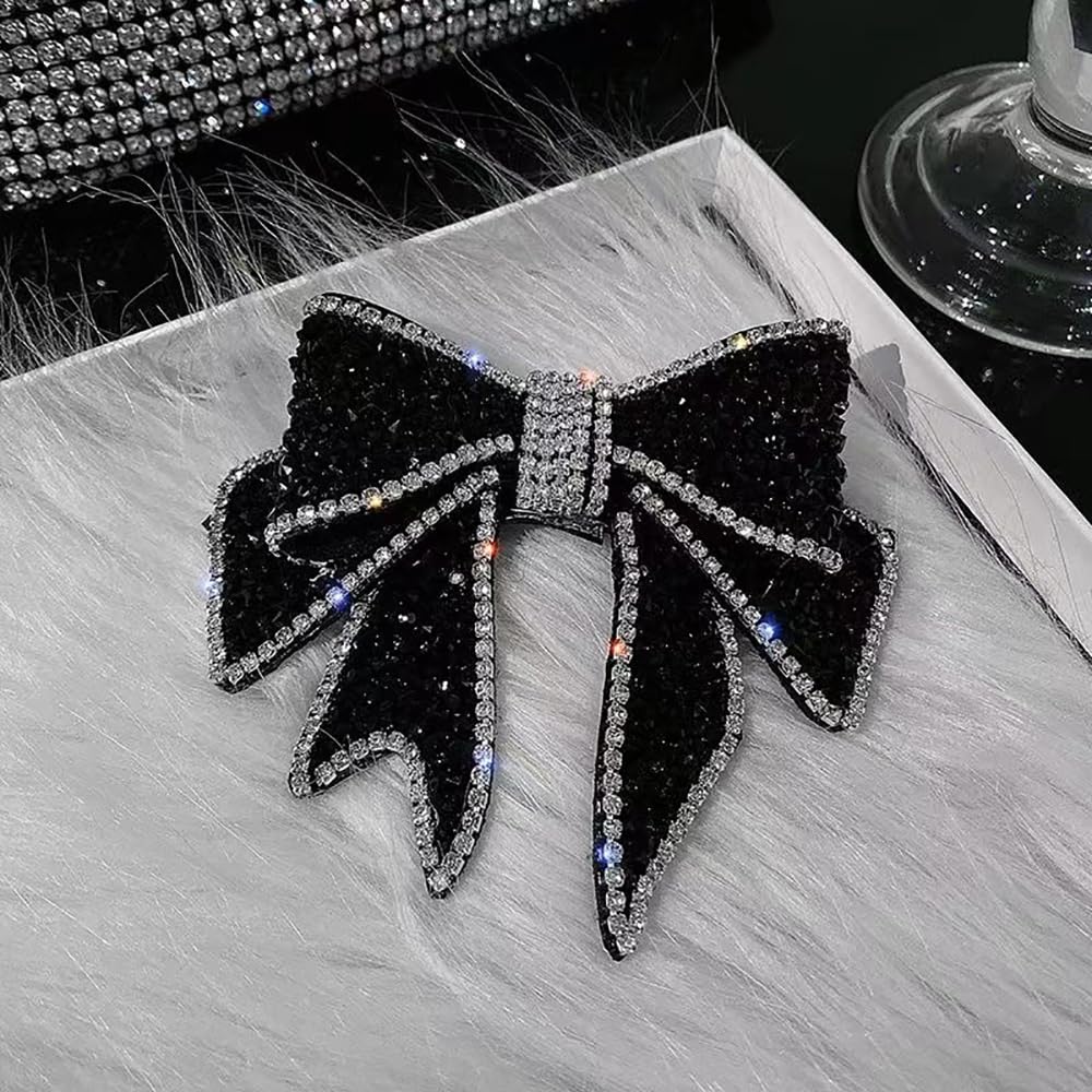 Amazon.com : Crystal Bow Hair Clips, 2PCS Rhinestone Hair  display picture 1