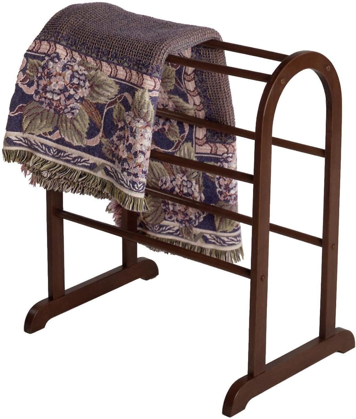 Maykoosh Modern Marvel Quilt Rack - Free Standing Organizer with Six Rungs, Dimensions: 36" H x 24" W x 18" D, Ideal for Blankets and Quilts