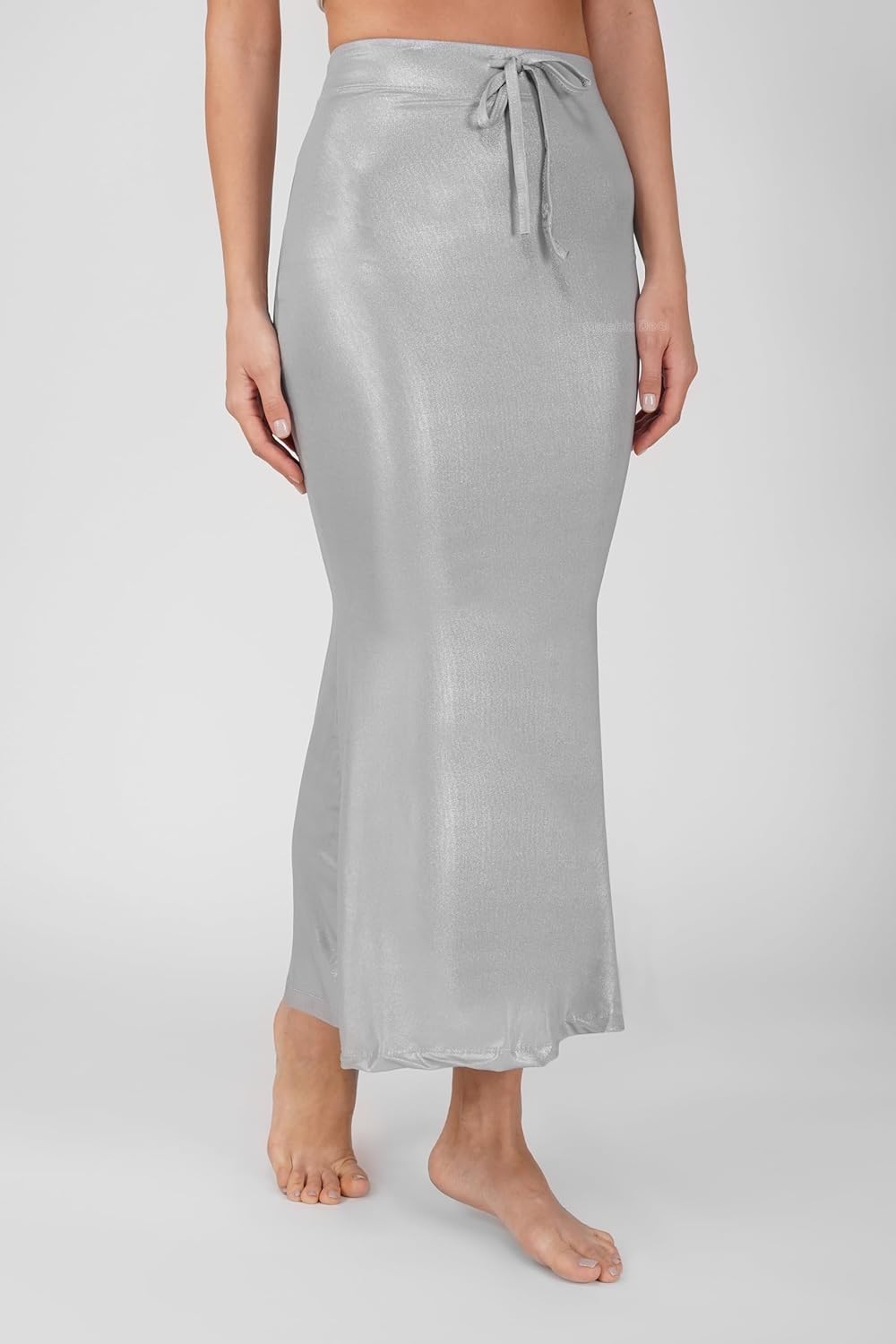 Shimmer Fabric Saree Shapewear Petticoat for Women, Skirts,Shape Wear Sari Silhouette With Adjustable Drawstring - Image 5