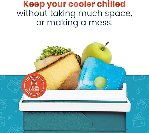 Miniatura 6 de Healthy Packers Ice Packs for Lunch Boxes & Coolers - Freezer Packs - Original Cool Pack Cooler Accessories for Beach, Camping & Fishing Slim &