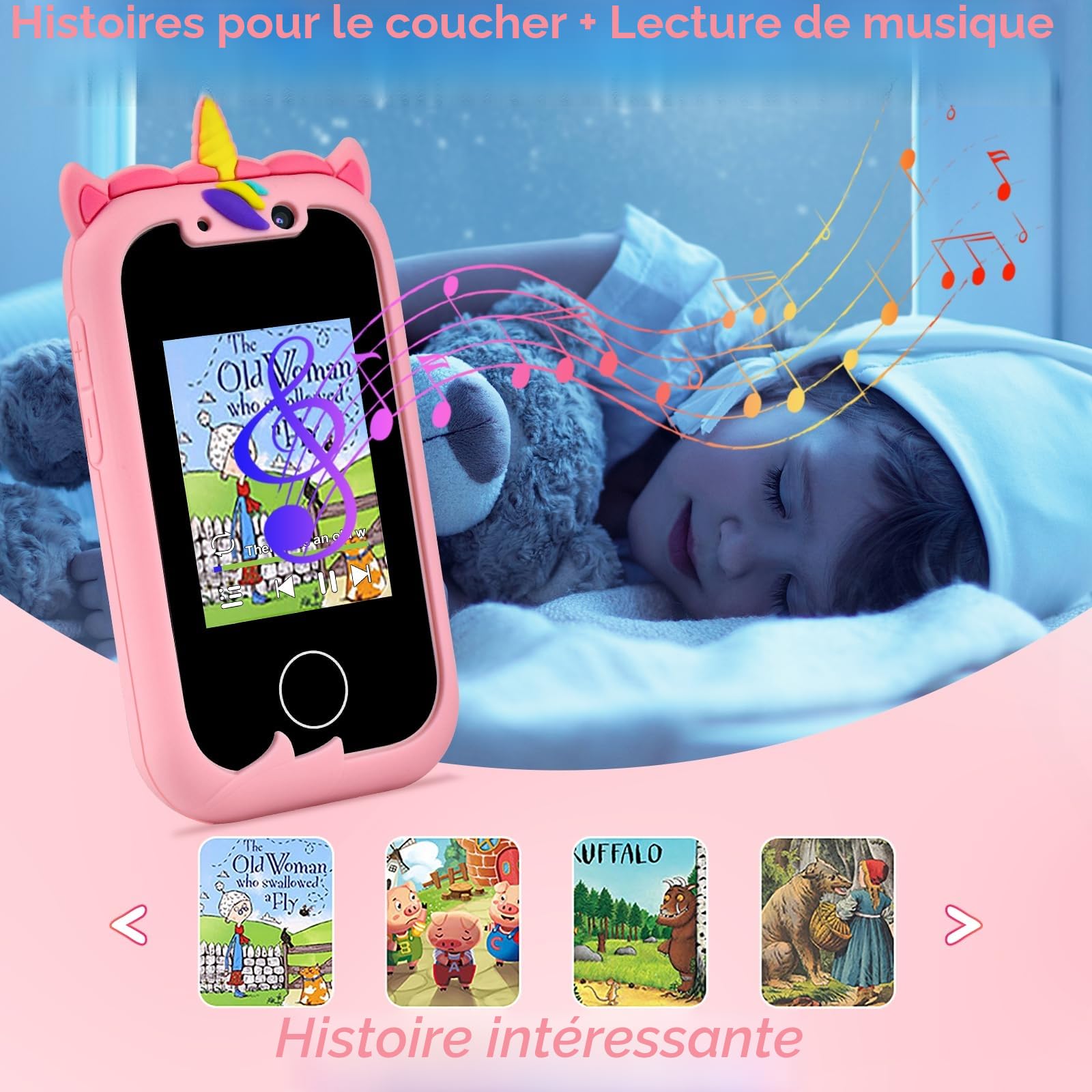 Telephone Enfant Téléphone Portable Ans Téléphones Fixes et Portables pour Enfants 2 3 6 8 10 11 Ans Smartphone Portable Enfant 2 3 4 5 6 7 8 9 10 11 12 Ans Kids Phone Jouet Set Smartphone