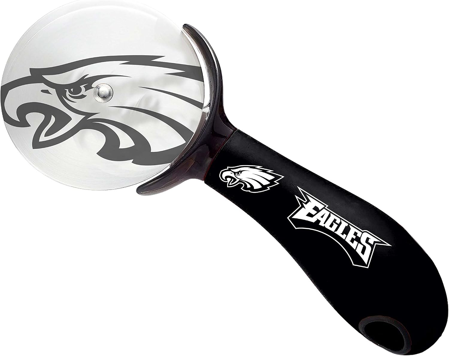 NFL Pizza Cutter - Stainless Steel Pizza Slicer with Rubber Ergonomic Handle - Kitchen Pizza Cutter Wheel - Easy to Clean - Ideal Gift for The Loyal Sports Fan