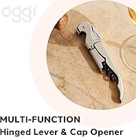 Vista 5 de Oggi Sacacorchos, acero inoxidable para camareros, acero inoxidable