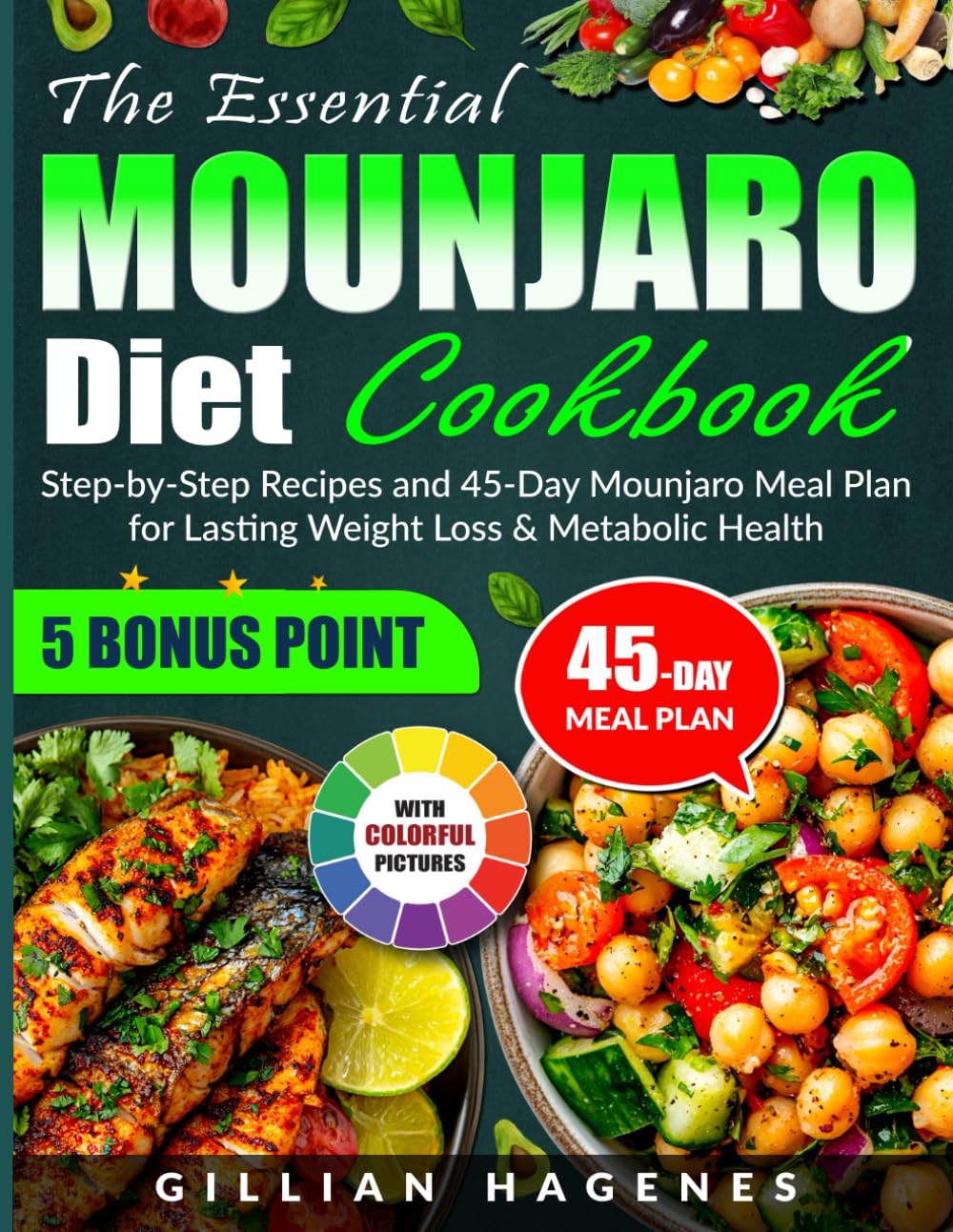 The Essential Mounjaro Diet Cookbook: Step-by-Step Recipes and 45-Day Mounjaro Meal Plan for Lasting Weight Loss & Metabolic Health