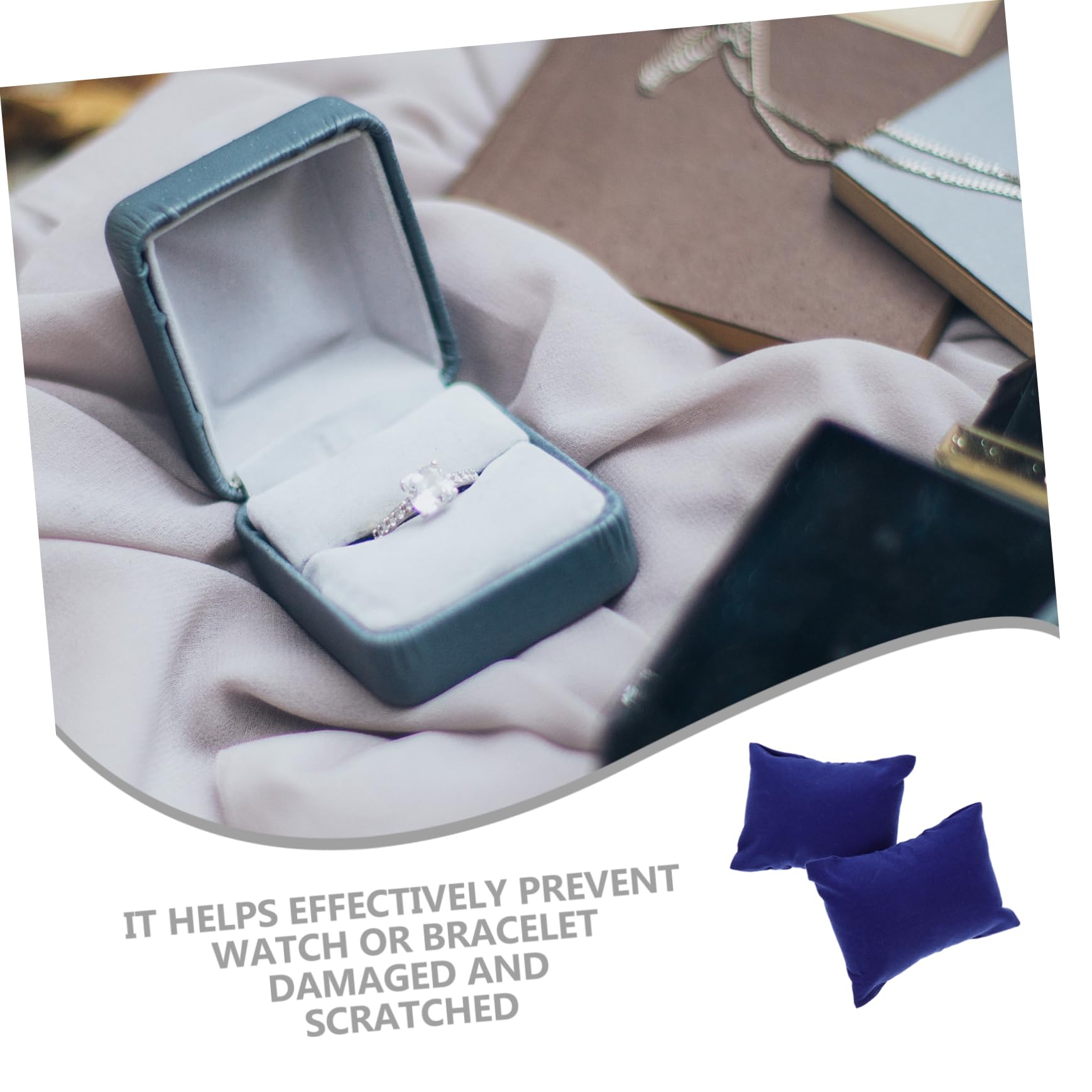 SHERCHPRY 100pezzi Cuscini Decorativi Per Orologi e Bracciali Da Piccoli Cuscini Multifunzionali Per Vetrine e Negozi Per Mostre e Esposizioni Di Gioielli Profondo