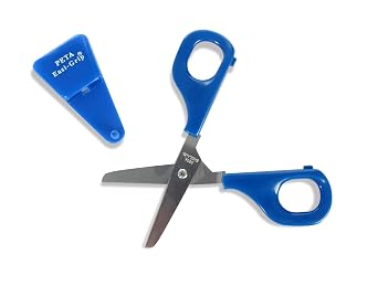 American Educational Products P-124 Self Opening Scissor, Right Hand, 45 mm, Round Ended Blade