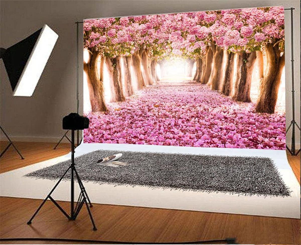 Kirschblüten-Fotohintergrund 3x2,4m - Rosa Blütenbaum Für Romantische Hochzeits- Und Partydekoration