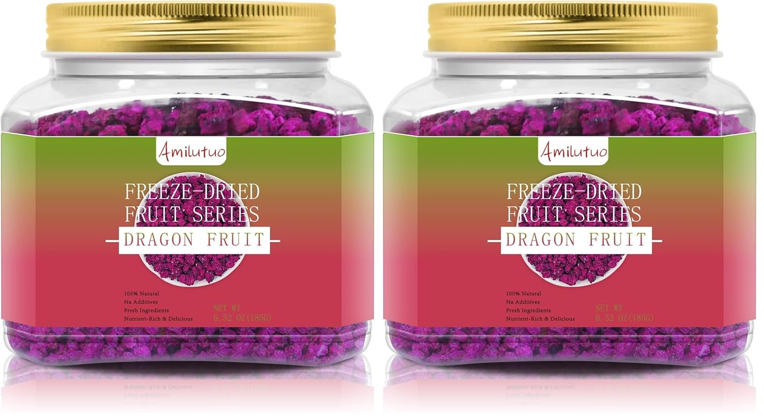 Freeze Dried Mango, Freeze Dried Fruit, 120g/4.23OZ Natural Dehydrated Mango, No Sugar Added, Nothing Added, Superfood Snack, Dried Mango Chips (Pack of 2)