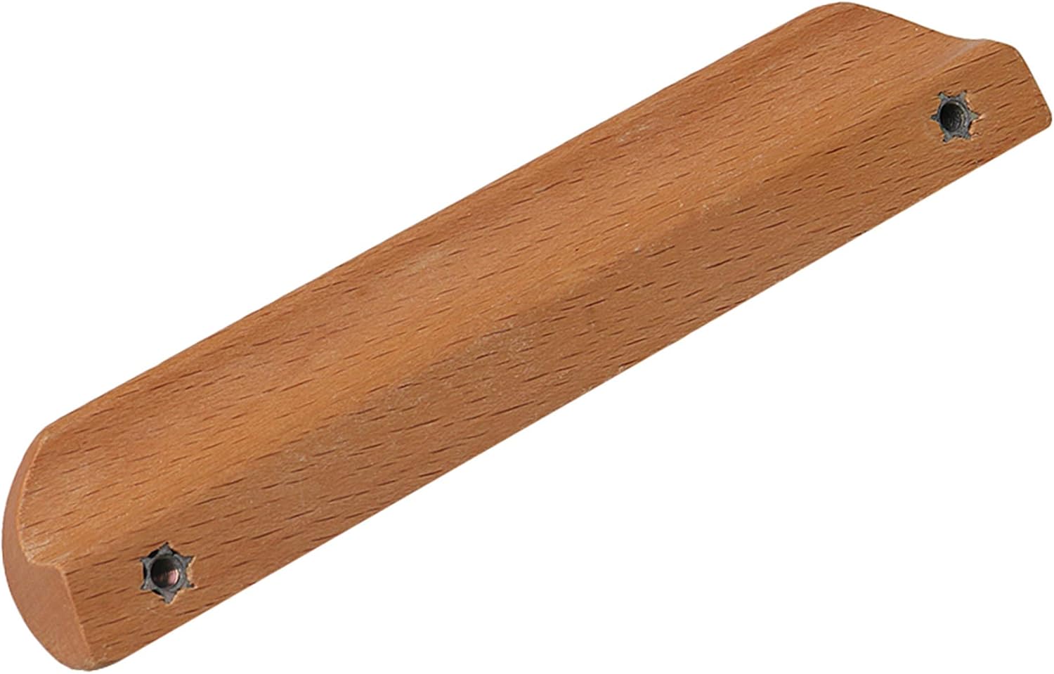 SHANOER 10PCS Wood Unfinished Furniture Pulls Handles - Kitchen Drawer Wardrobe Cupboard Knobs(Hole-to-Hole Distance: 128mm)
