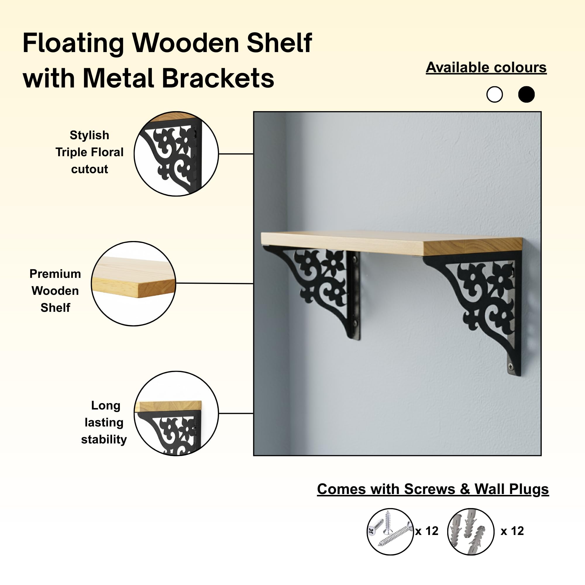 White Wooden Pooja Temple Shelf - Wall Mountable -7 White Wooden Pooja Temple Shelf - Wall Mountable -7