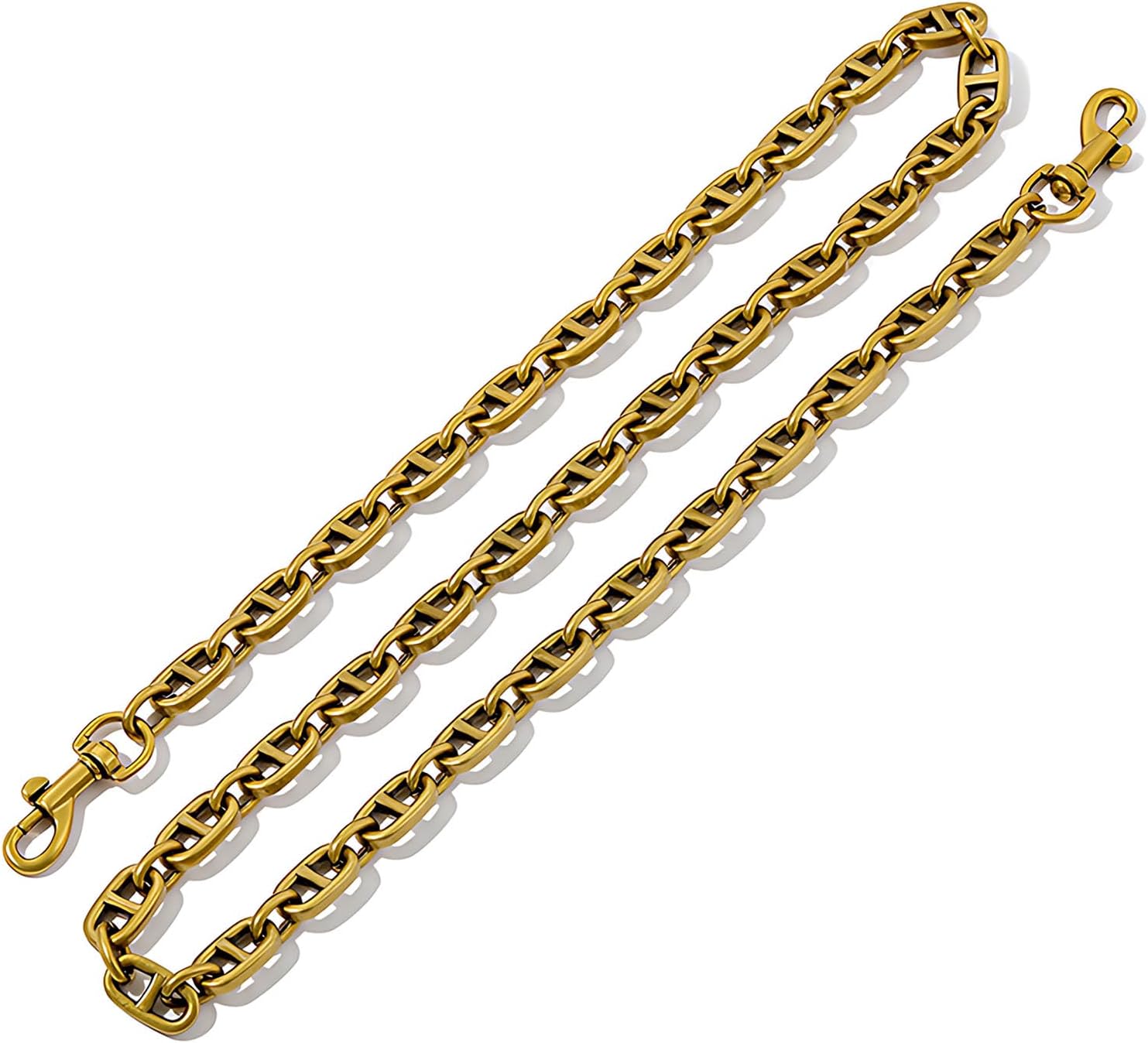 Antique Gold Purse Chain Strap, 23" Vintage Gold Shoulder Bag Chain, 47" Brass Crossbody Handbag Chains Stylish Replacement for Coach Bags (Antique Gold, 47 Inches)
