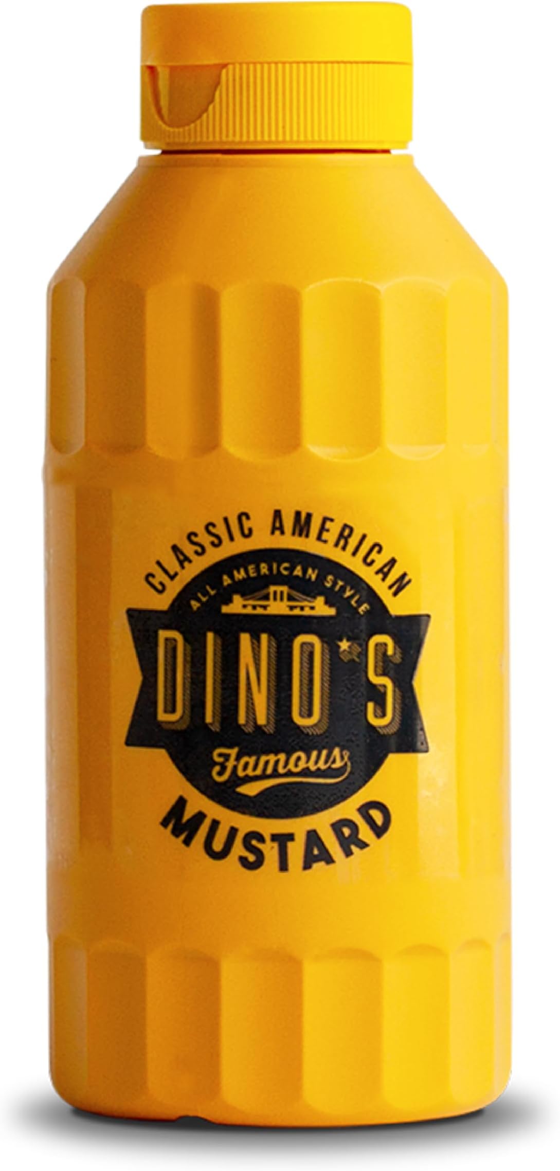 All American Style Classic American Mustard, 250 g | Versatile Condiment, Easy Squeeze Bottle, Perfect for Hot Dogs, Burgers & Sandwiches, Quality Ingredients, Smooth & Tangy