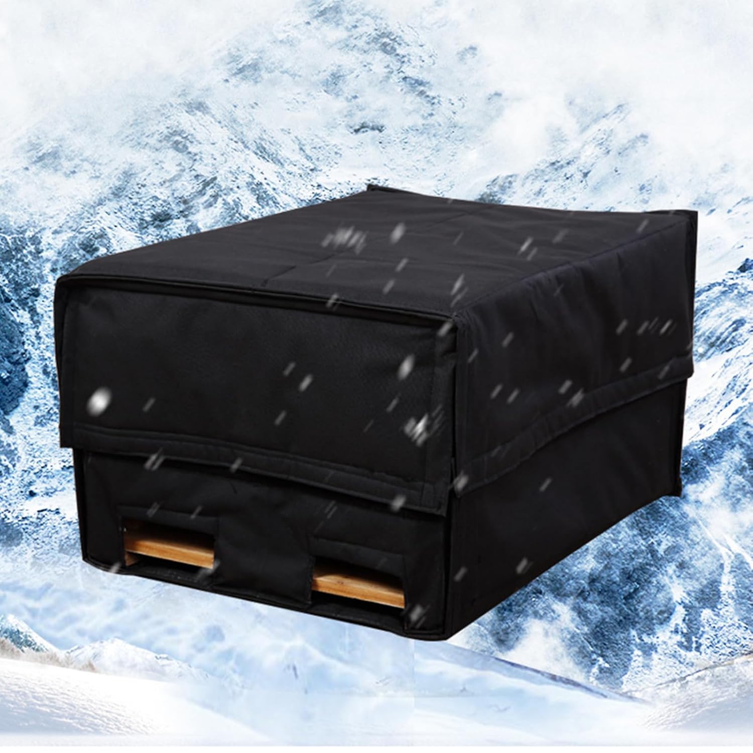 Beehive Insulation Cover, Beekeeping Thickening Insulation Cover, Beekeeping Tools for Standard Ten Frame Beehive, Canvas Material Safe for Bees, Hook and Loop Design for Secure Fit.