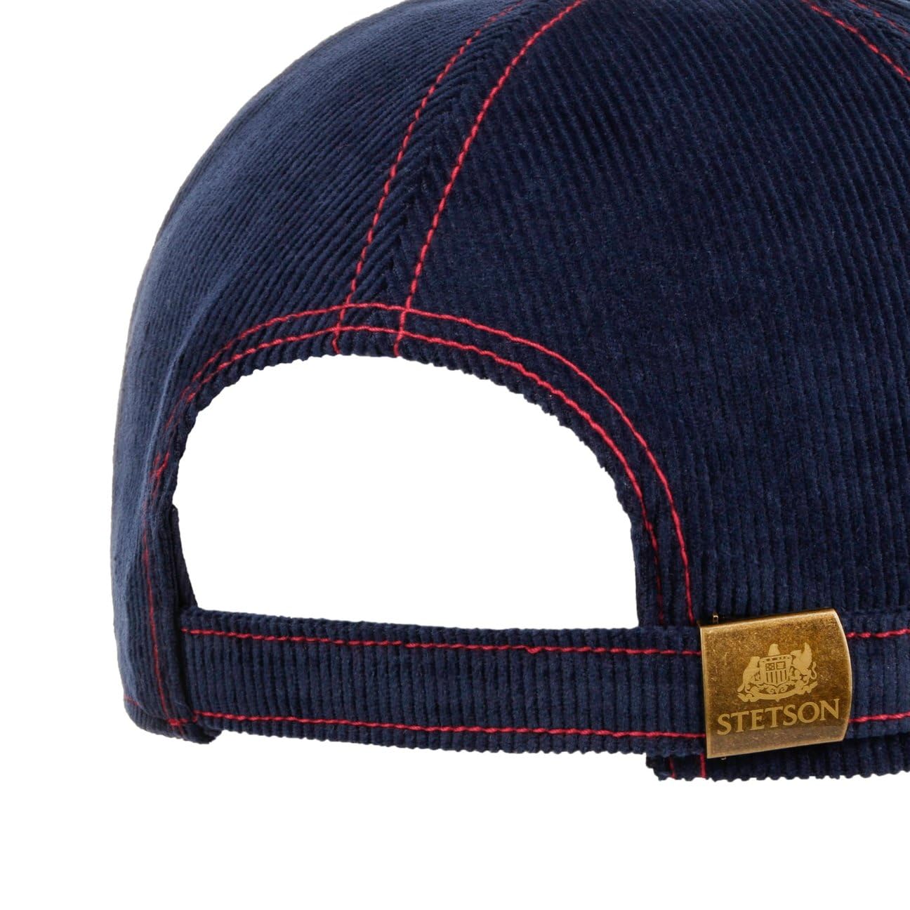 Stetson Vintage Racing Gorra de Beisbol Cinco Paneles Visera de Pana Hebilla Metalica Hombre Todo el ano