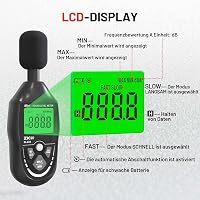 ZKH Digitális Hangerőmérő 30-130dB LCD Kijelzővel Zajmérő 3