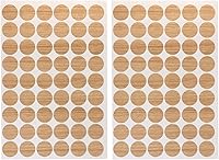 Vista 12 de Mini Skater 108 calcomanías de madera autoadhesivas para muebles de gabinete, agujeros para tornillos, suministros de decoración, 0.78 pulgadas