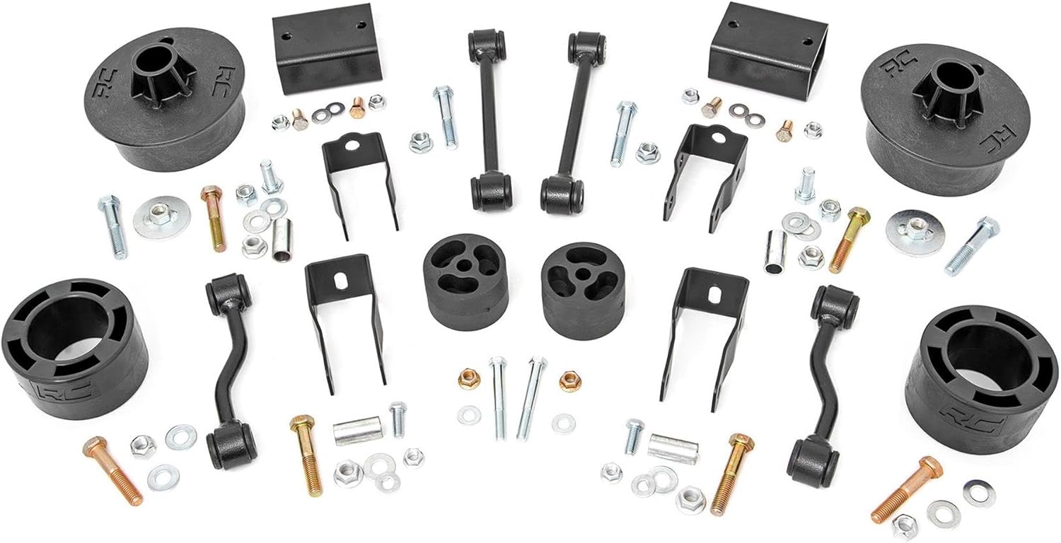 Rough Country 2.5" Lift Kit for Jeep Wrangler JL & Unlimited (2024-2025) - Includes Coil Spring Spacers