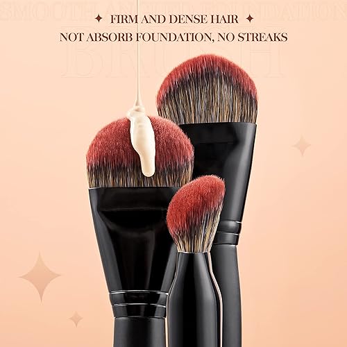 Miniatura 3 de Jessup Brocha de base MUL02 con brochas de maquillaje de sombra de ojos T177