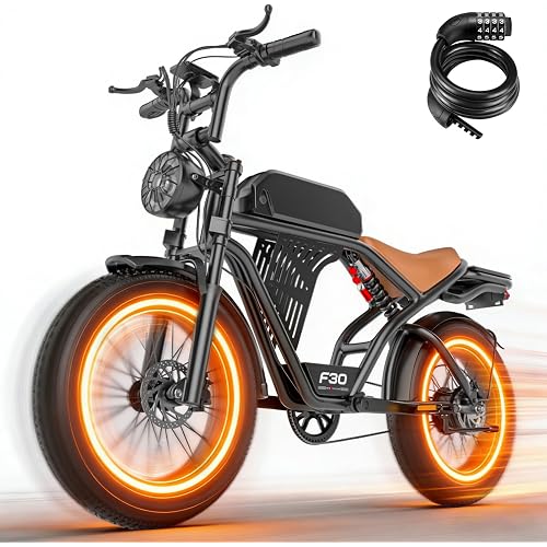 ASKGO Electric Bike for Adults, 2500W Peak Motor, 32MPH & 100 Miles, 48V 20Ah Large Battery, NFC & Password Unlock, Electric Dirt Bike with LCD, Dual Suspension & Brakes, 20" Fat Tire Off-Road Ebike