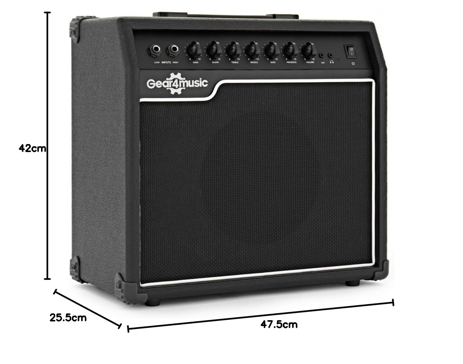 Gear4music Bassgitarre Combo Praxis Amp 35W
