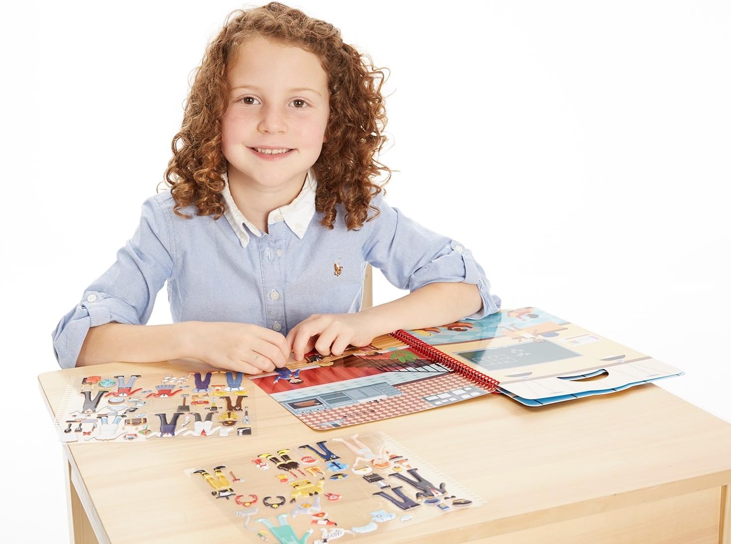 Melissa & Doug Puffy Sticker Play Set: Cool Careers Activity Book - 101 Reusable Stickers