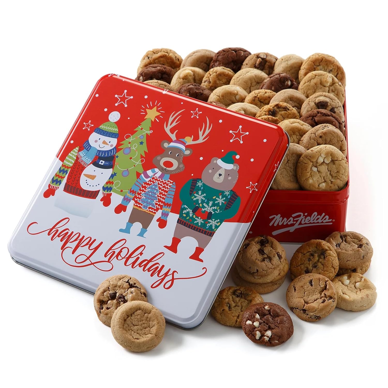 Amazon.com: Mrs. Fields Holiday Carolers 48 Nibblers Bite-Sized Cookies ...