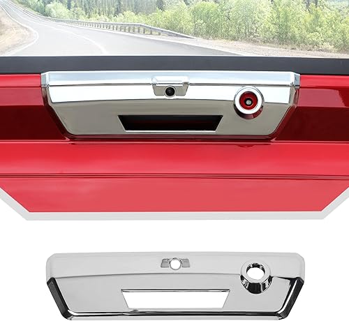 JeCar Funda para manija de puerta trasera, accesorios exteriores compatibles con Ford F150 2021 2022 2023 (cromado)