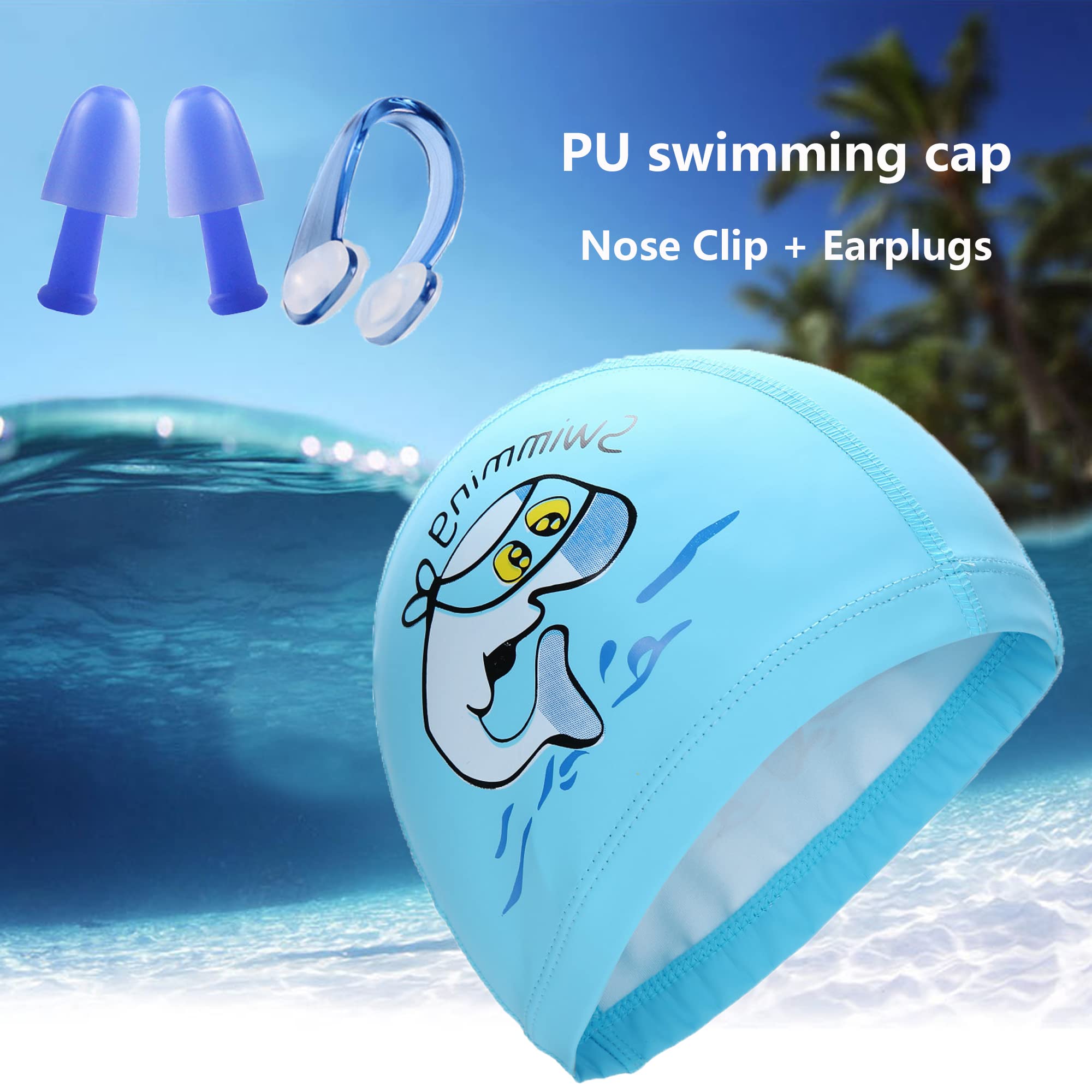 Bonnet De Bain En Tissu Léger - Enfants Et Adultes, Extensible, Anti-traction - Pour Piscine, Mer, Cheveux Longs/courts