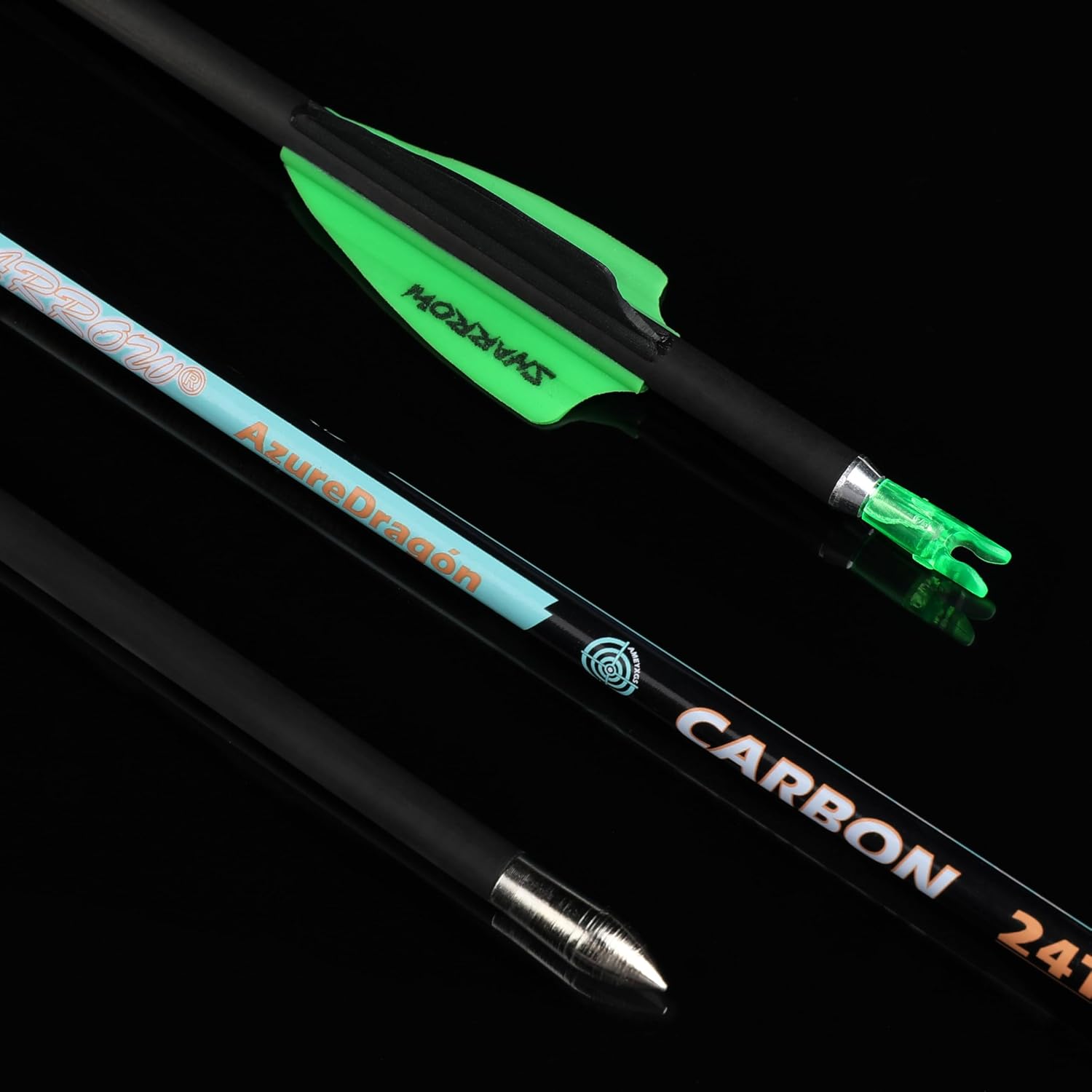 Carbon Arrow Shafts, Spine 300-1000, +/-0.001'' Straightness, 12-Pack
