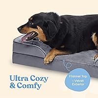 Vista 7 de Sofá cama ortopédica para perros – Camas ultra cómodas para perros medianos – Cama transpirable e impermeable para mascotas – Sofá cama de espuma