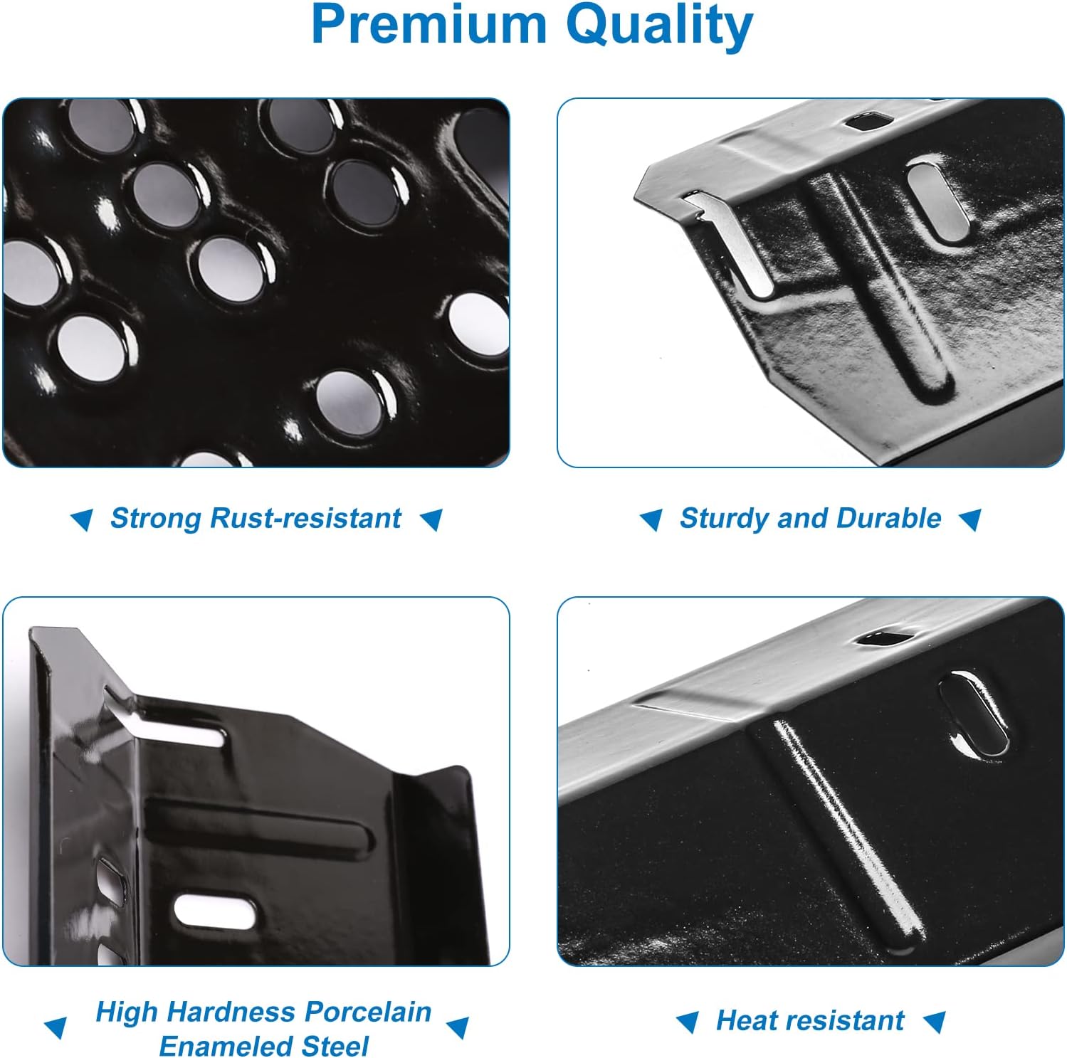 Uniflasy Grill Heat Plate Replacement for Dyna-Glo DGH485CRP,DGH474CRP, Heat Plates for Dyna-Glo 4 Burner Grill, Porcelain Steel Heat Plate, 5 Pack : Patio, Lawn & Garden