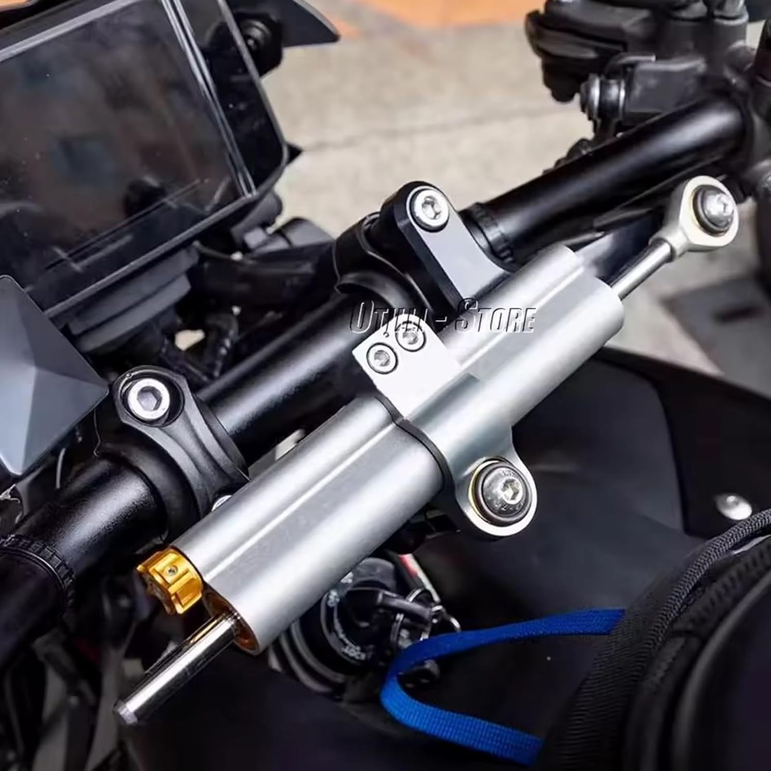 Fits for Yamaha MT09 MT-09 MT 09 2024 2025 Motorcycle Accessories CNC Adjustable Steering Damper Stabilizer Mounting Kit (Set 7)