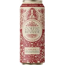 Corpse Reviver Guava Rose Electrolyte Hydration Drink | Organic, Non-Alcoholic, Magnesium, Potassium, Sodium, L-theanine, and Zinc, Canned Flavored Sparkling Water Single 16 Fl Oz