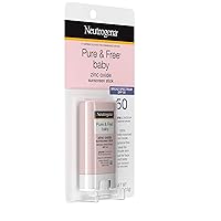 Vista 4 de Neutrogena Pure & Free - Protector solar mineral para bebés con amplio espectro SPF 50 y óxido de zinc, resistente al agua, hipoalergénico, sin