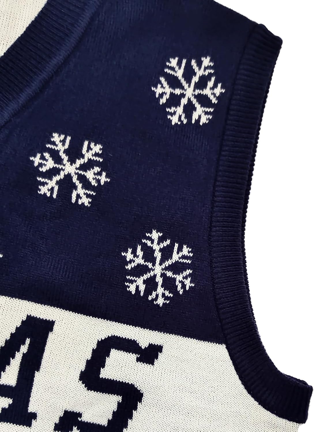 Dallas Sweater Vest,Men's/Women's V-Neck Knit Tank Top,Adult Knit Vest,Sleeveless Knitted Sweater,Fashion Apparel for Sports Fans-Large - Image 3