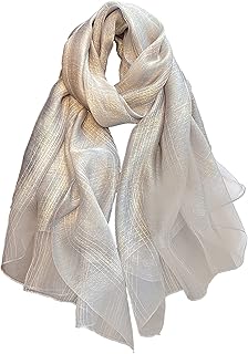 amokk Long Scarves for Women Lightweight Large Neck Scarf Elegant Wraps (Grey)