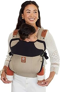 Lillebaby Elevate Ergonomic 6-in-1 Baby Carrier Newborn to Toddler - with Lumbar Support - for Children 7-45 Pounds - 360 Degree Baby Wearing - Inward & Outward Facing w/Tote and Pillow - Warm Sand