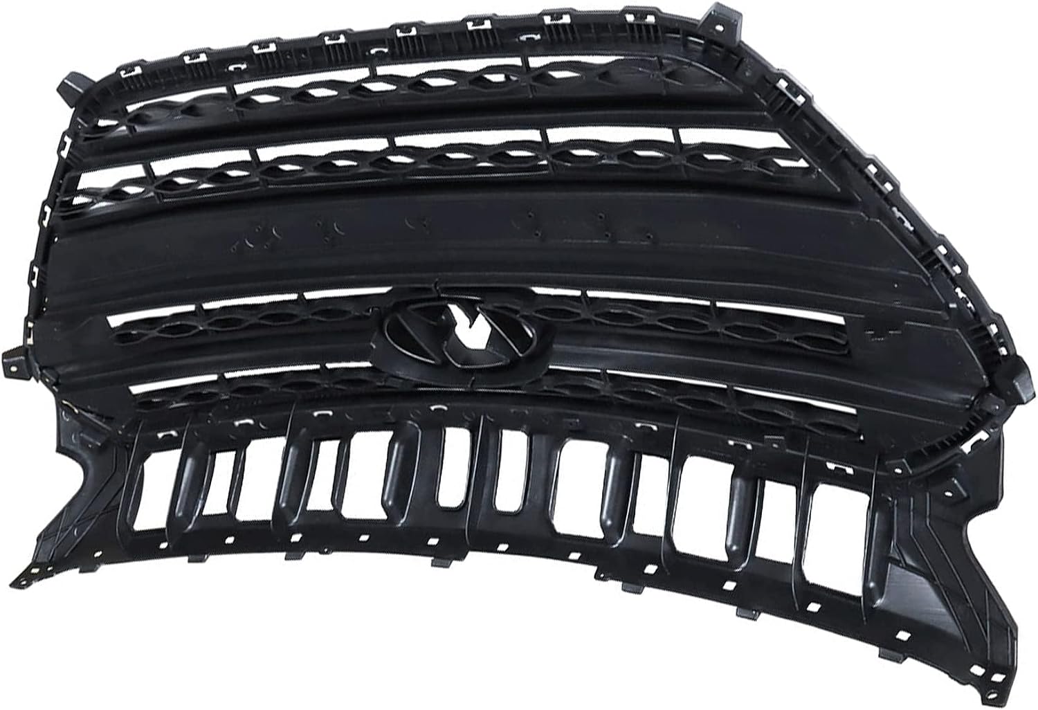 Front Bumper Grille with Frame 2-Pack Black Front Bumper Grille Assembly Replacement for Elantra GT Hatchback 4-Door 2016 2017