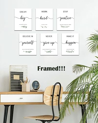 Miniatura 4 de Drsoum Arte de pared inspirador, decoración de pared para el hogar, oficina, dormitorio, sala de estar, oficina, aula, frases de afirmaciones