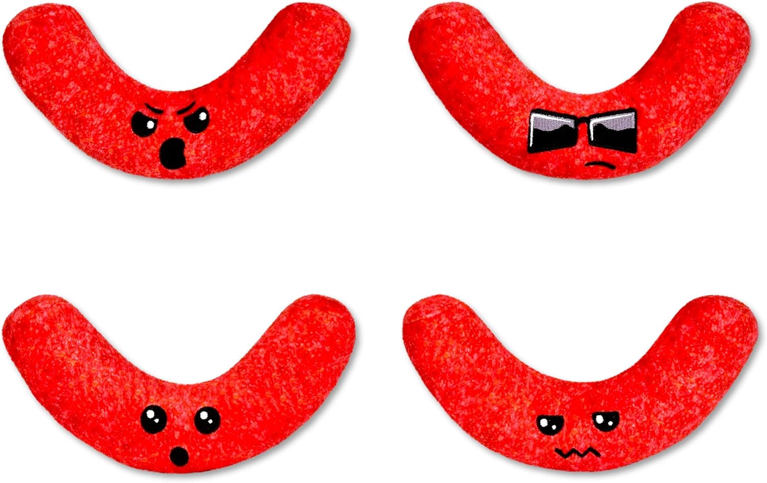 iscream Cheetos Flamin' Hot Package 17" x 11.5" Fleece Pillow Set with 4 Puff Mini Pillows